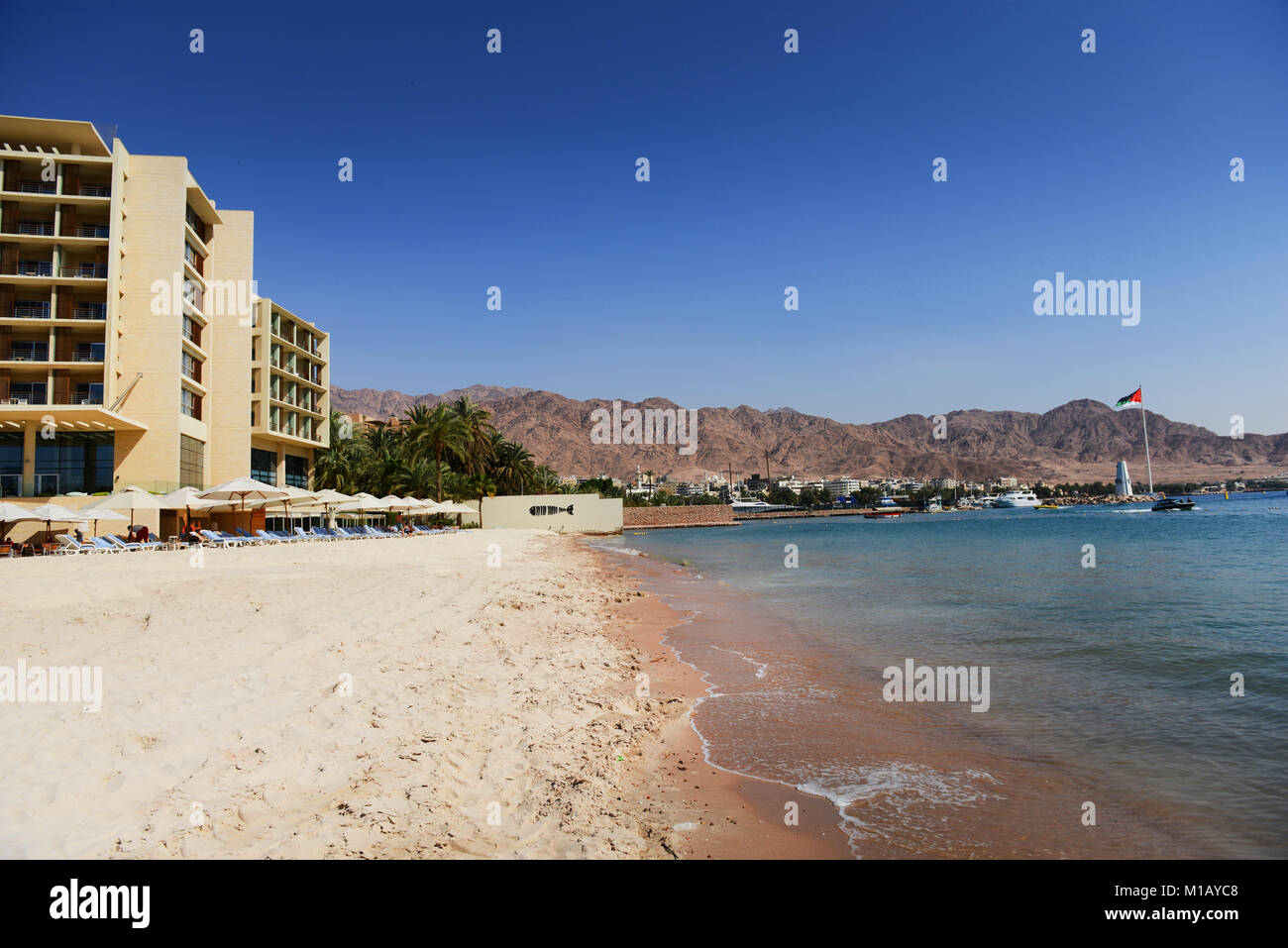 L'Hôtel Kempinsky, situé à Aqaba, Jordanie. Banque D'Images