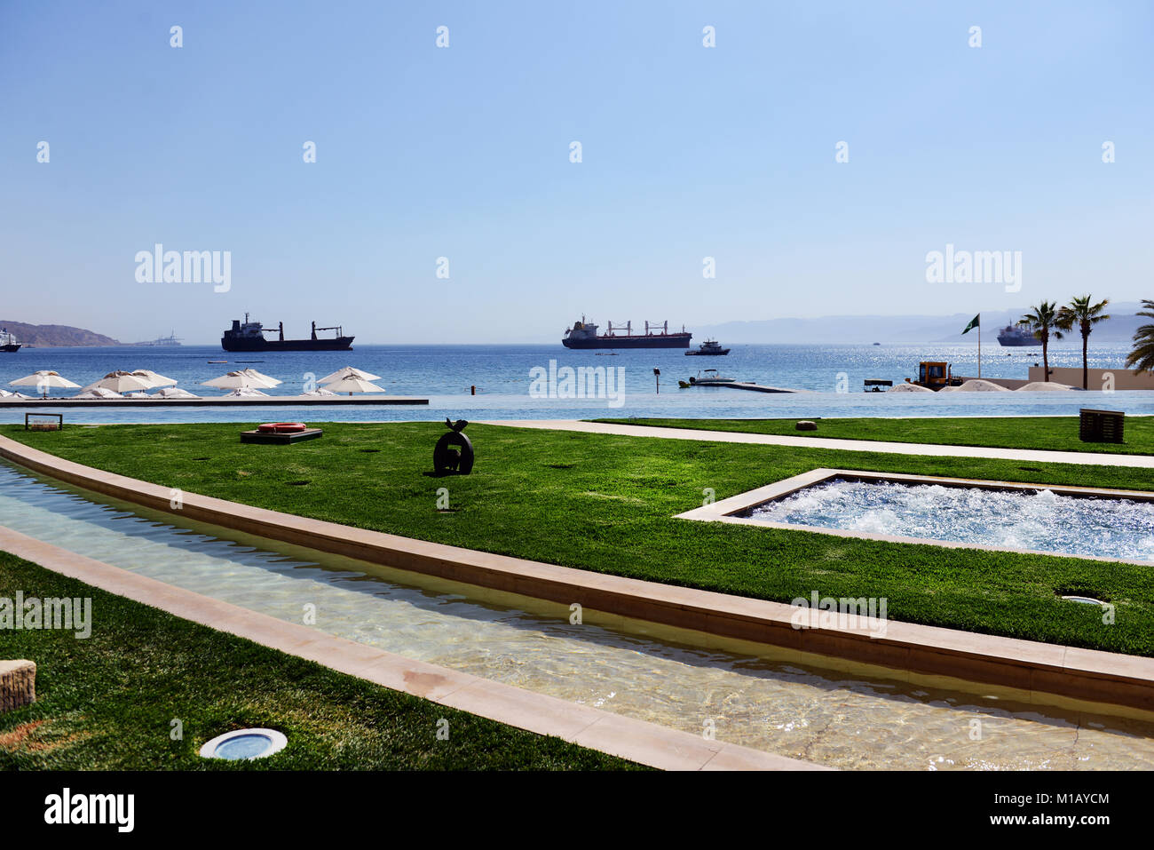 L'Hôtel Kempinsky, situé à Aqaba, Jordanie. Banque D'Images