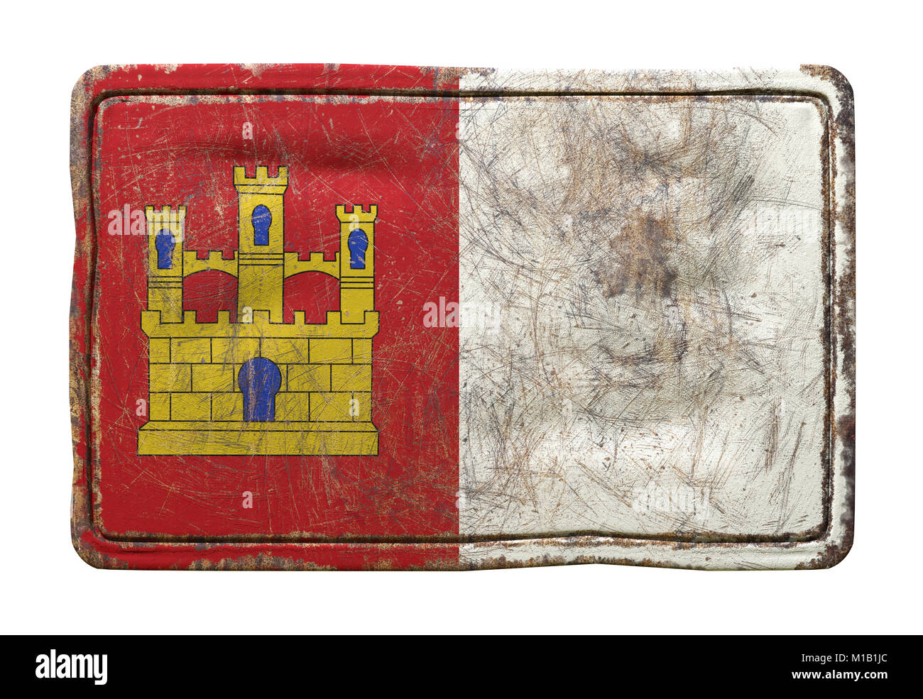 Drapeau castilla la mancha Banque d