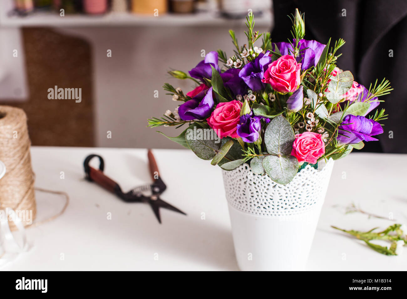 Bouquets pour décoration Banque D'Images