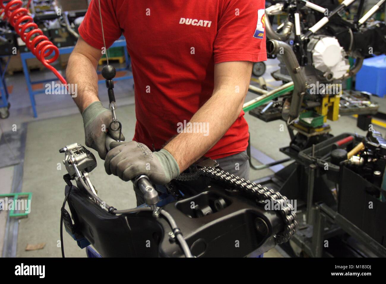 Ducati Motor Factory, Bologne, Emilie-Romagne, Italie © Riccardo Squillantini/Sintesi/Alamy Stock Photo Banque D'Images