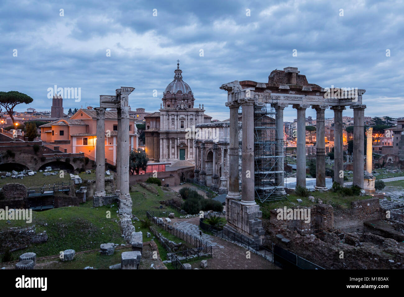 Le Forum Romain. Rome, Italie Banque D'Images