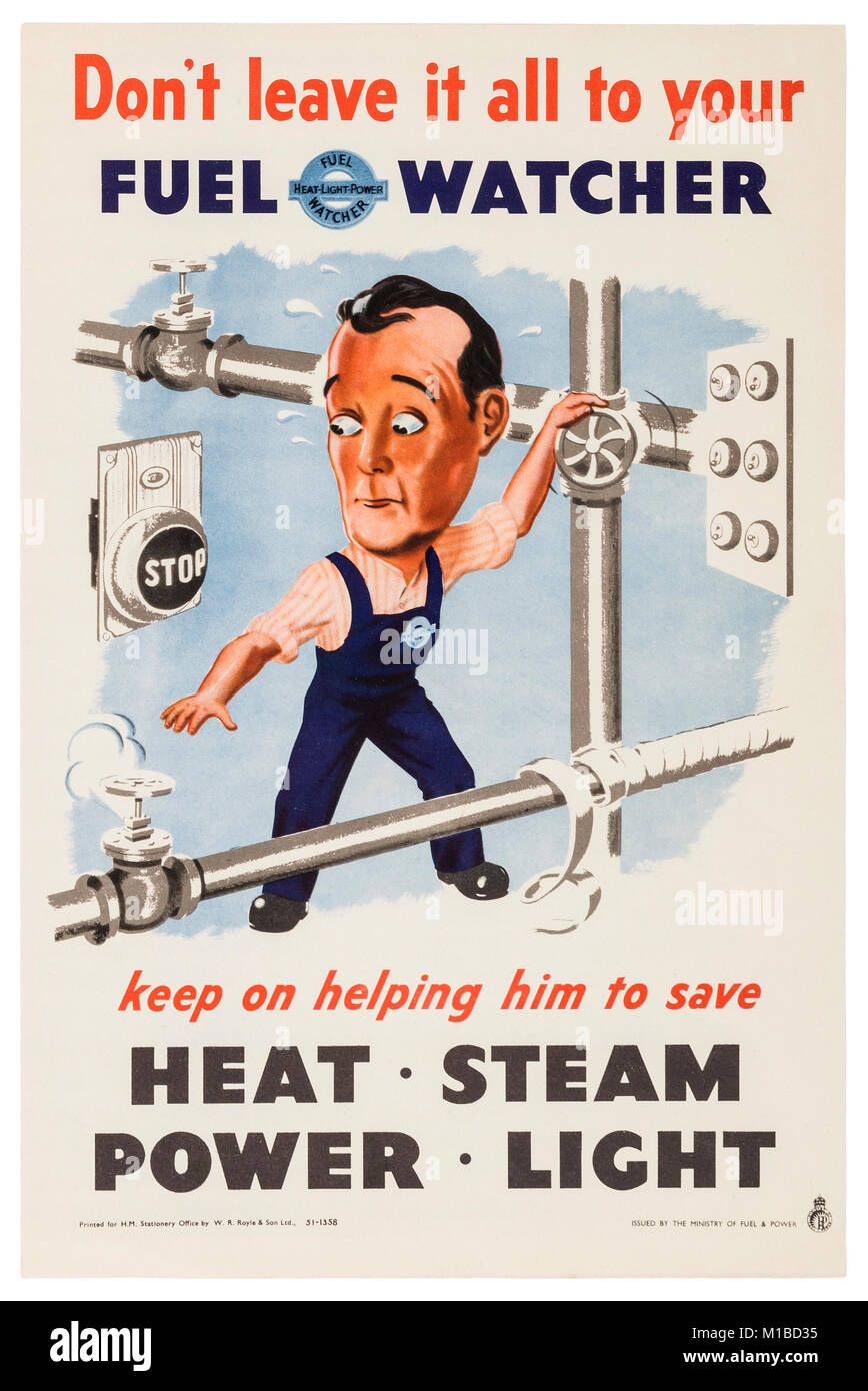 La Seconde Guerre mondiale affiche de propagande Banque D'Images