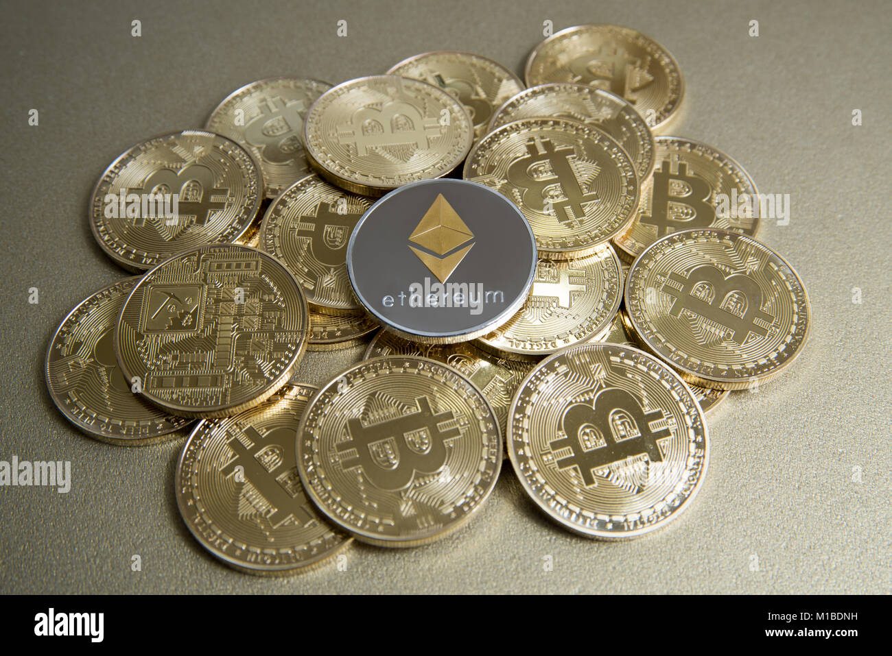 Ethereum la monnaie numérique, l'industrie financière Banque D'Images
