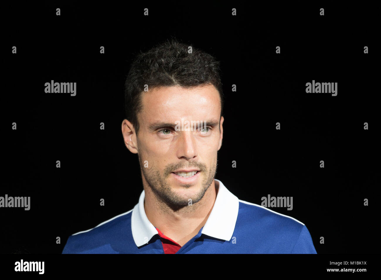 Tennis player Roberto Bautista-Agut participant à la Rolex Masters à Paris l'Accord Hotel Arena à Paris le 2017/11/02 Banque D'Images