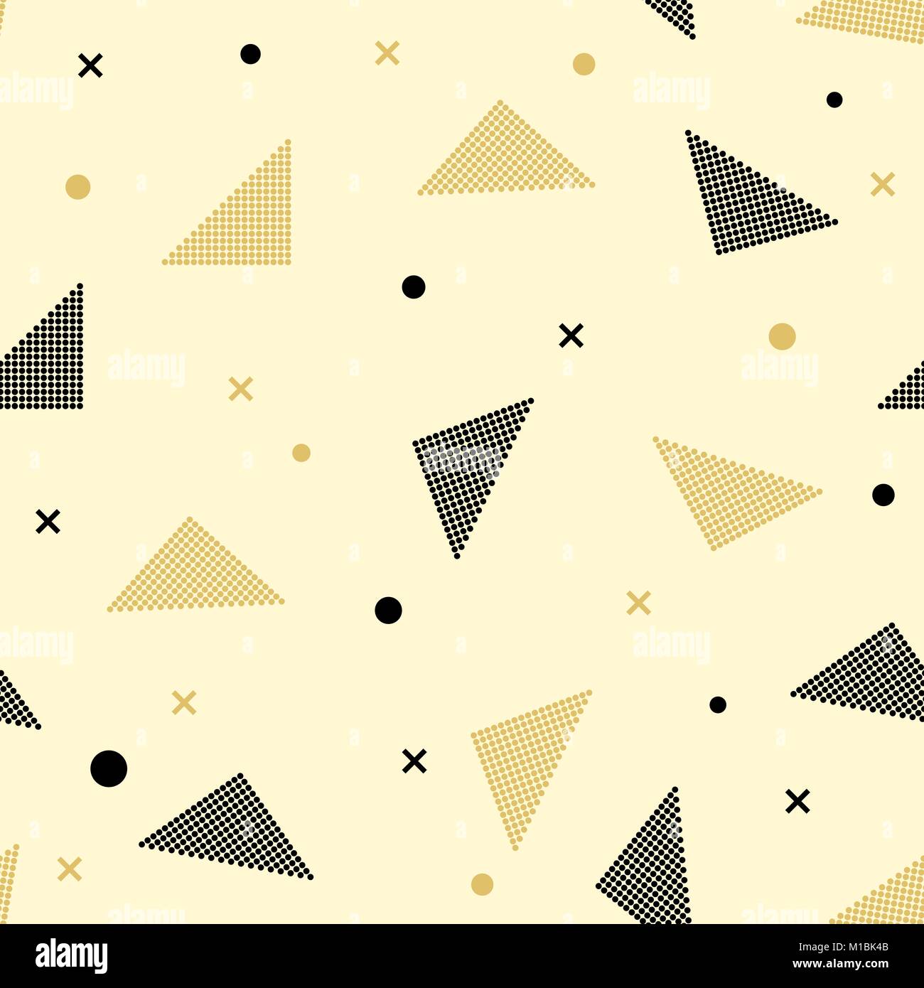 Résumé motif transparent. Modèle transparent avec des triangles. Or noir et blanc motif triangle . Vector illustration Illustration de Vecteur