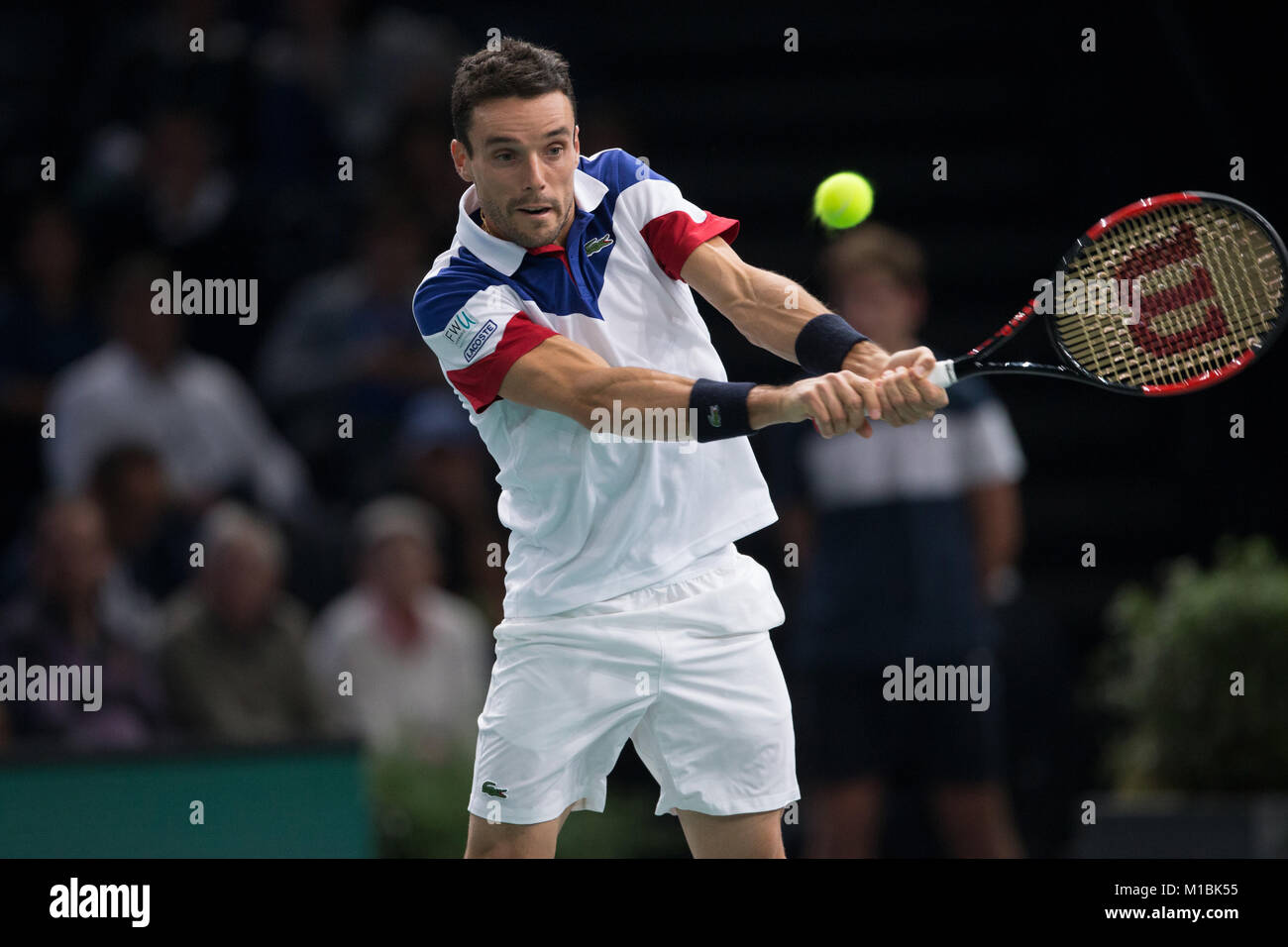 Tennis player Roberto Bautista-Agut participant à la Rolex Masters à Paris l'Accord Hotel Arena à Paris le 2017/11/02 Banque D'Images