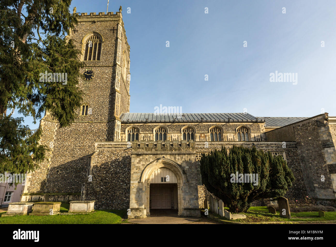 Framlingham, Suffolk, UK. L'église de St Michel Archange. Banque D'Images