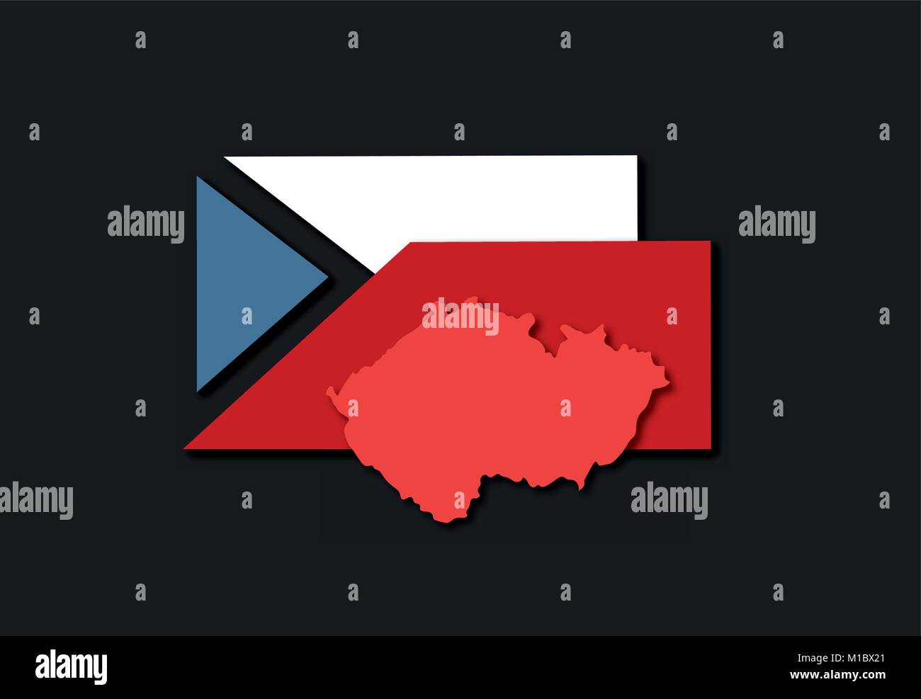 L'infographie à l'élection présidentielle en République tchèque, en soulignant les disparités réelles des électeurs tchèques. Illustration de Vecteur