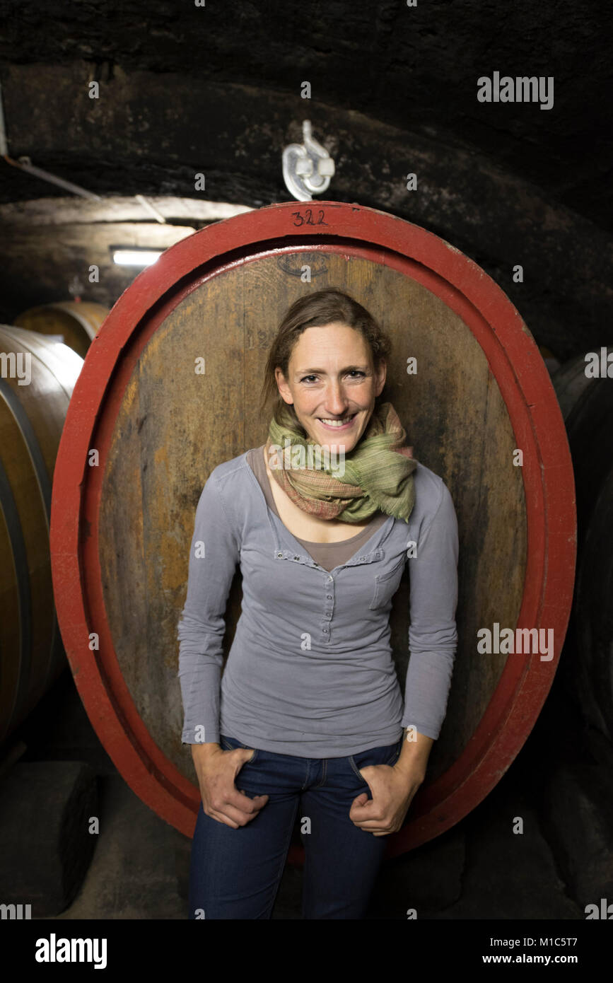 Theresa Breuer, Breuer Winery, Rüdesheim, Allemagne Banque D'Images
