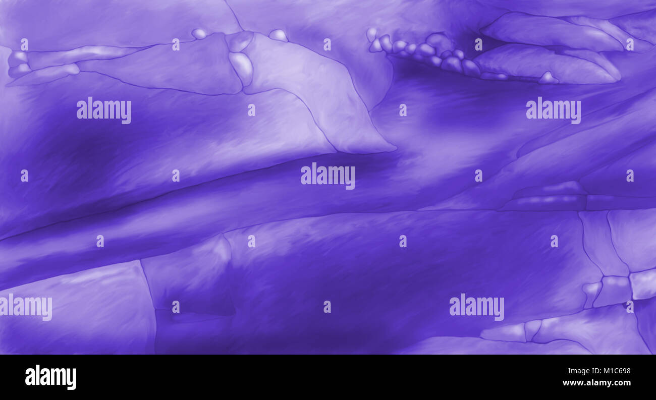 Numérique abstrait mauve Imaginaire Paysage peint ou texture de fond avec des lignes et des champs Banque D'Images