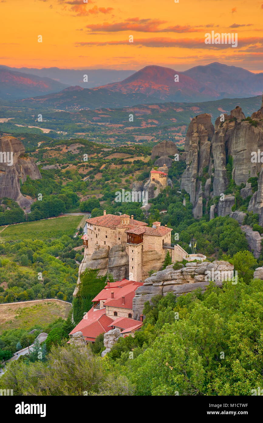 Monastère de Meteora, Grèce Banque D'Images