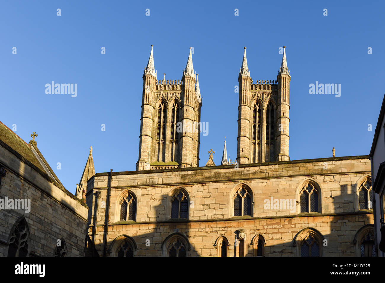 La Cathédrale de Lincoln, Lincolnshire, Royaume-Uni. Banque D'Images