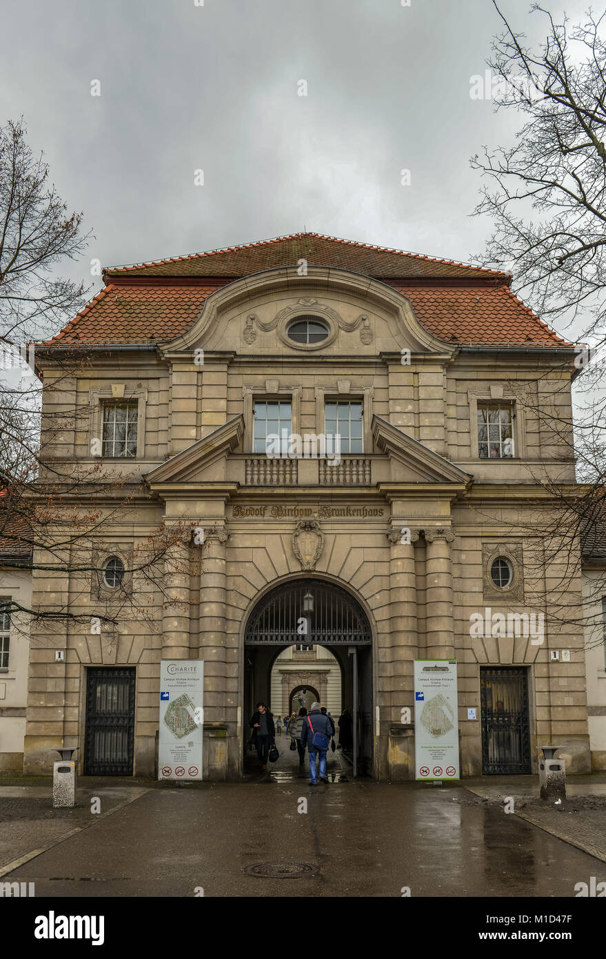 Charité-sur-Loire Campus Virchow, août Citizens Park, Mariage, Mitte, Berlin, Allemagne, la charité" Augustenburger Campus Virchow, Platz, Deutschland Banque D'Images