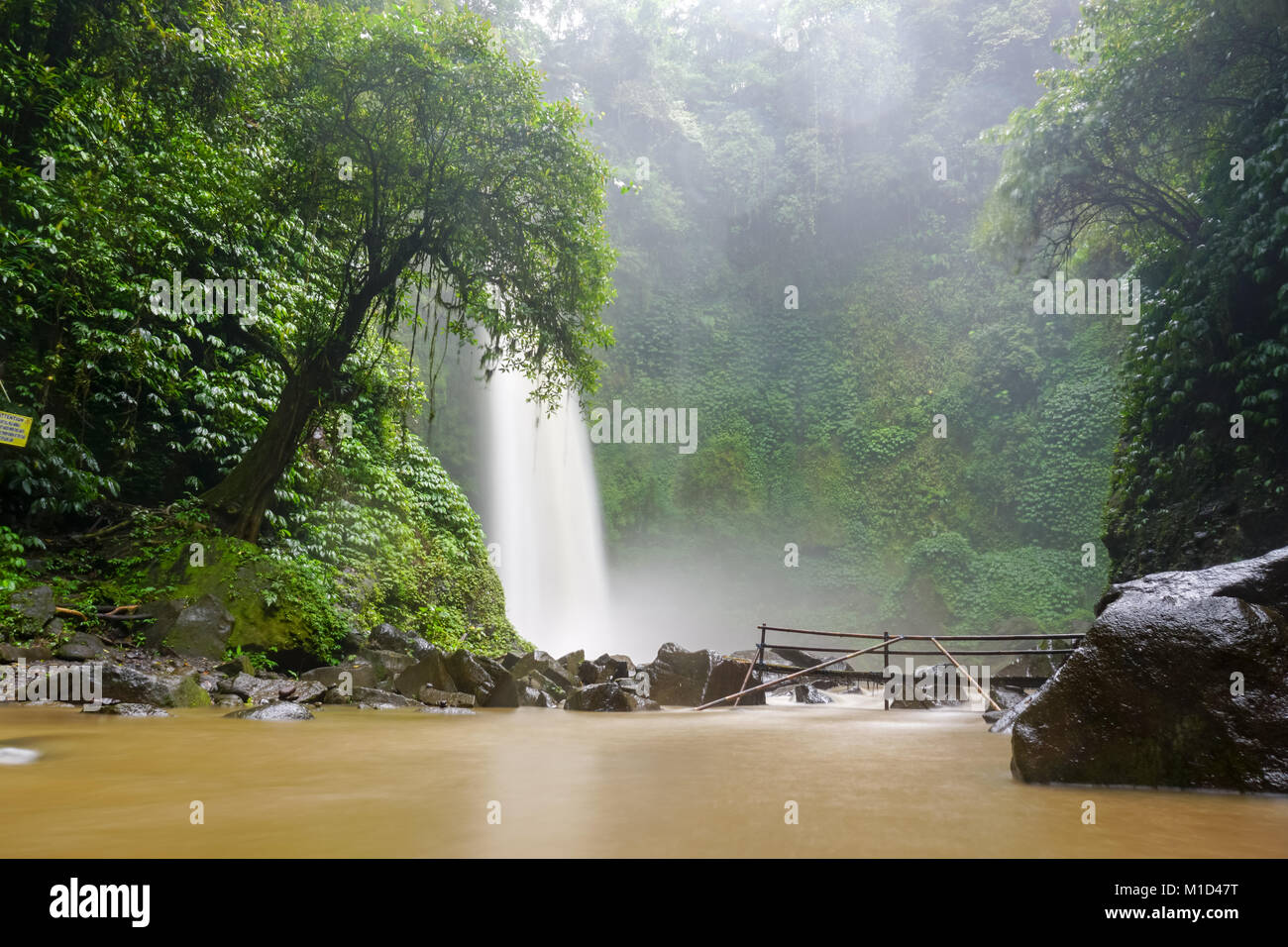 Nugnug cascade, saison des pluies, Bali, Indonésie Photo Stock - Alamy