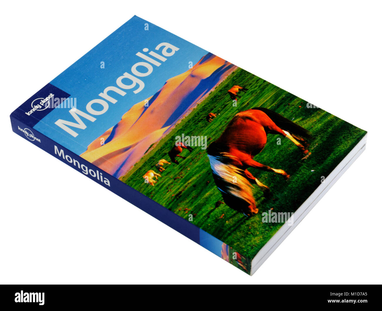 Le guide Lonely Planet de la Mongolie Banque D'Images