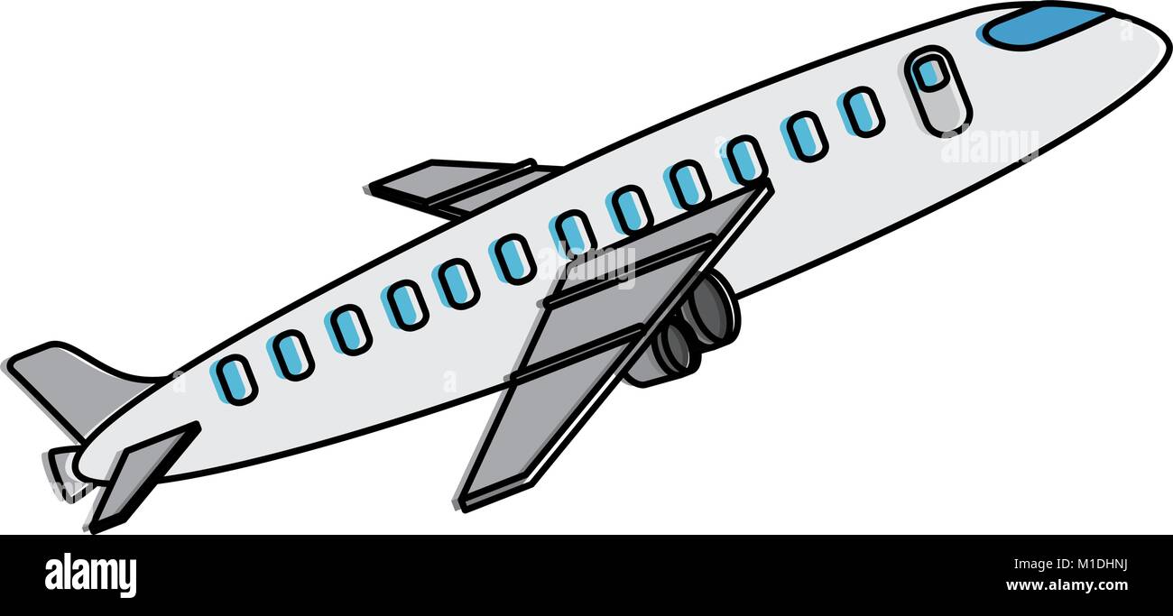Avion décollant vecteur icône illustration design Illustration de Vecteur