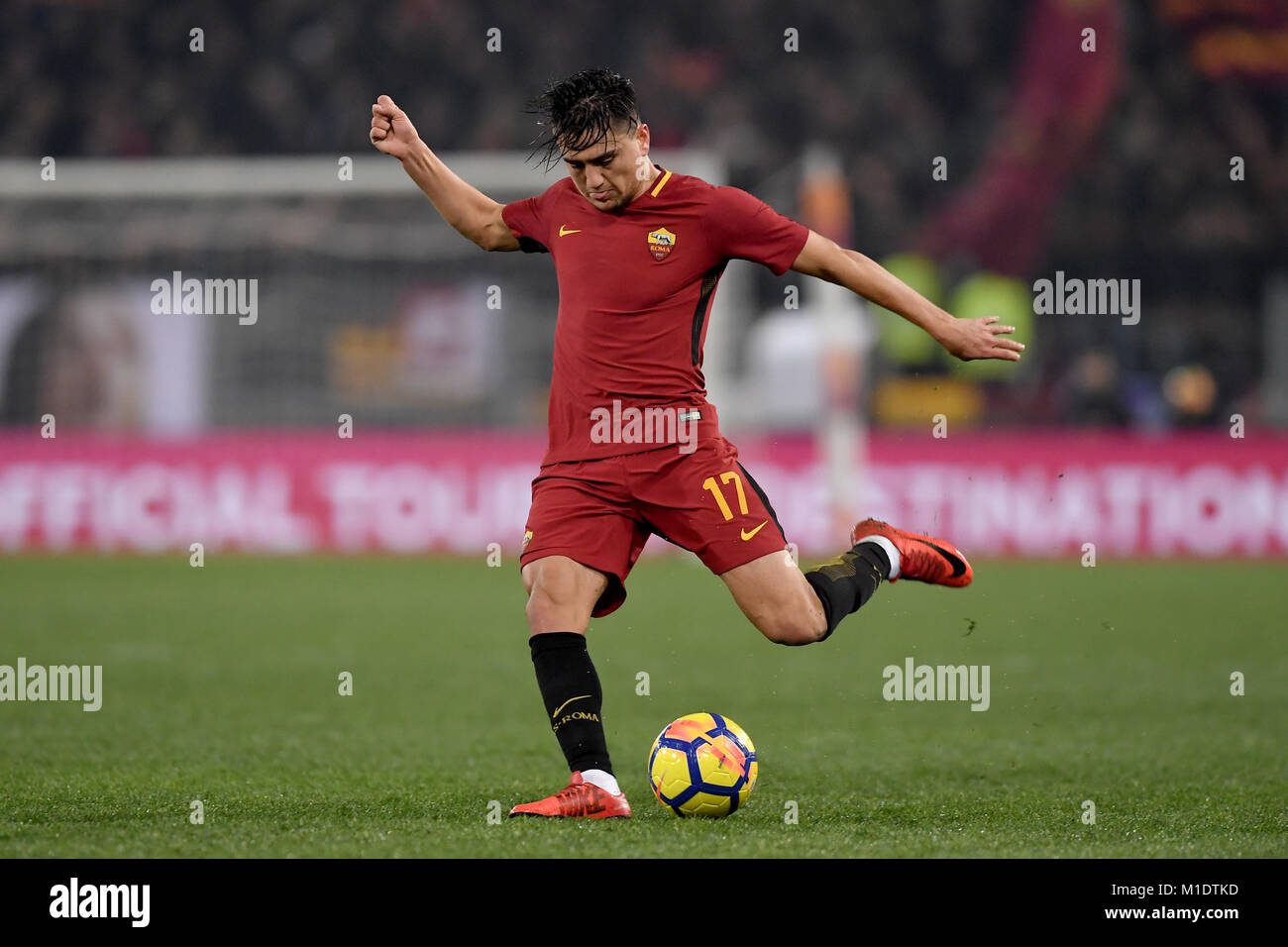 Cengiz dans Roma. Roma 28-01-2018 Stadio Olimpico Campionato Serie A, l'AS Roma - Sampdoria Foto Antonietta Baldassarre / Insidefoto Banque D'Images