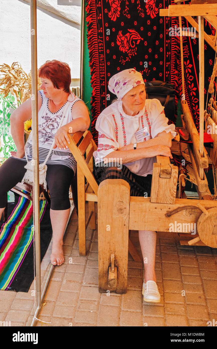 Festival international des arts "Slavianski bazar à Vitebsk - 2016 ". Rue de la ville des festivals. Banque D'Images