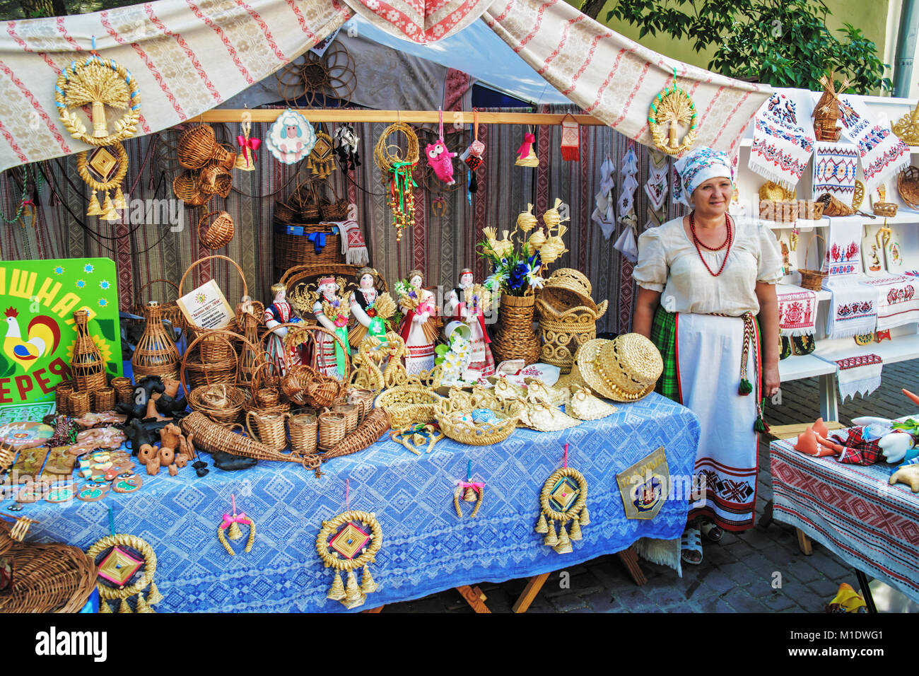 Festival international des arts "Slavianski bazar à Vitebsk - 2016 ". Rue de la ville des festivals. Banque D'Images