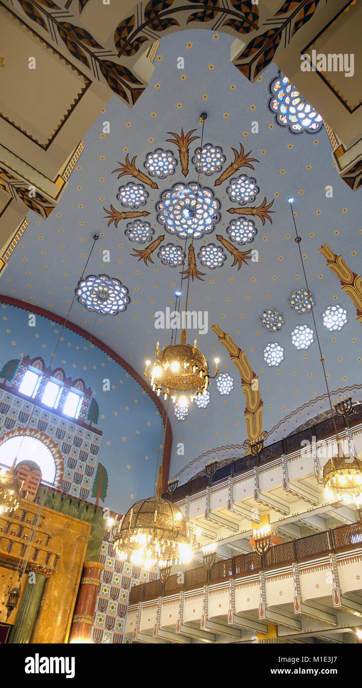 Kazinczy Street Synagogue orthodoxe, Budapest, Hongrie Banque D'Images