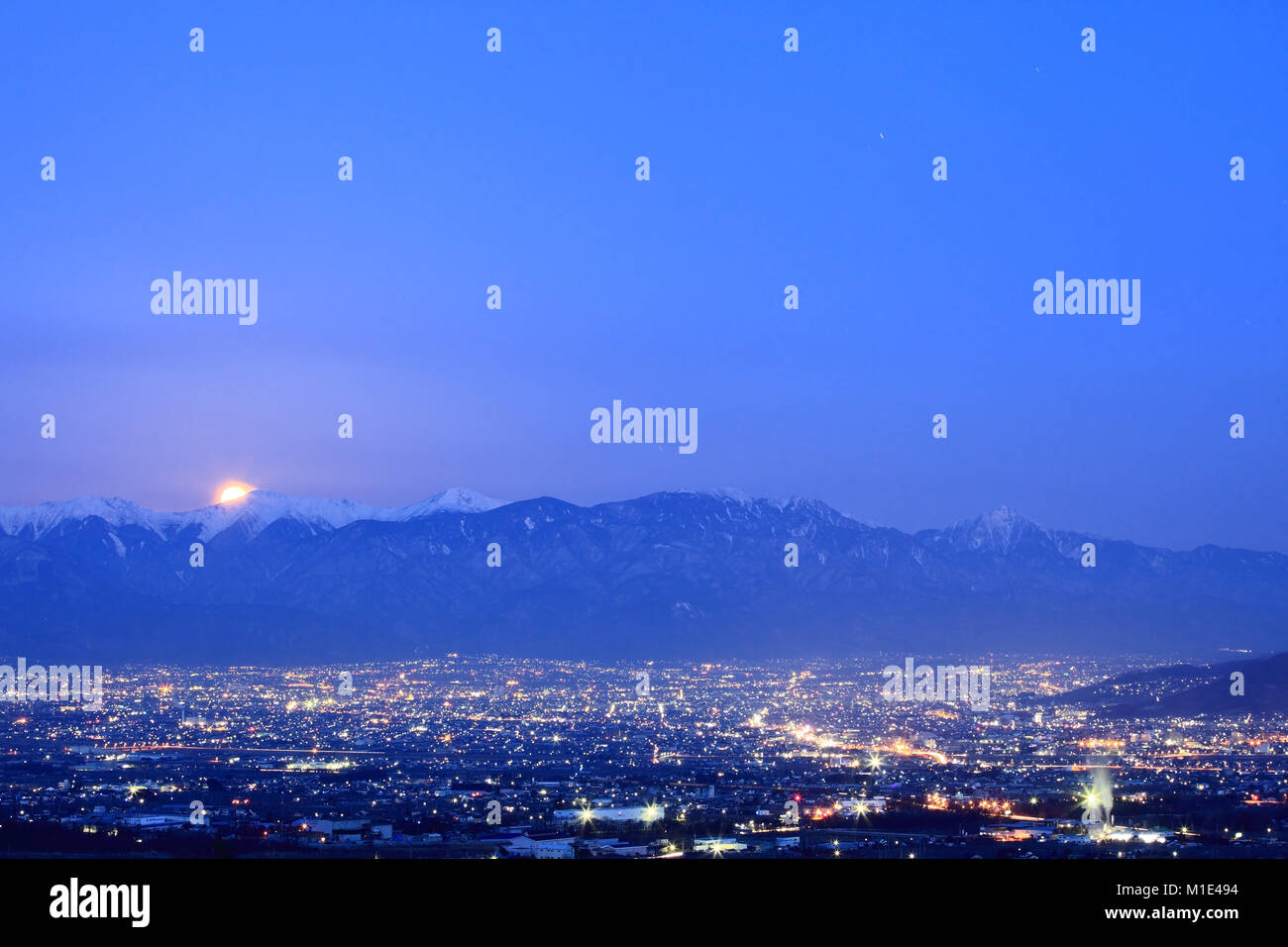 Montagnes d'Akashi, préfecture de Yamanashi, Japon Banque D'Images