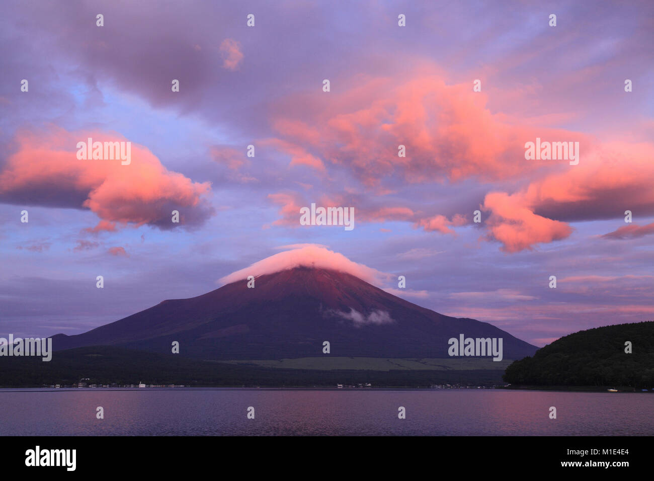 Belle vue sur le Mont Fuji, préfecture de Yamanashi, Japon Banque D'Images