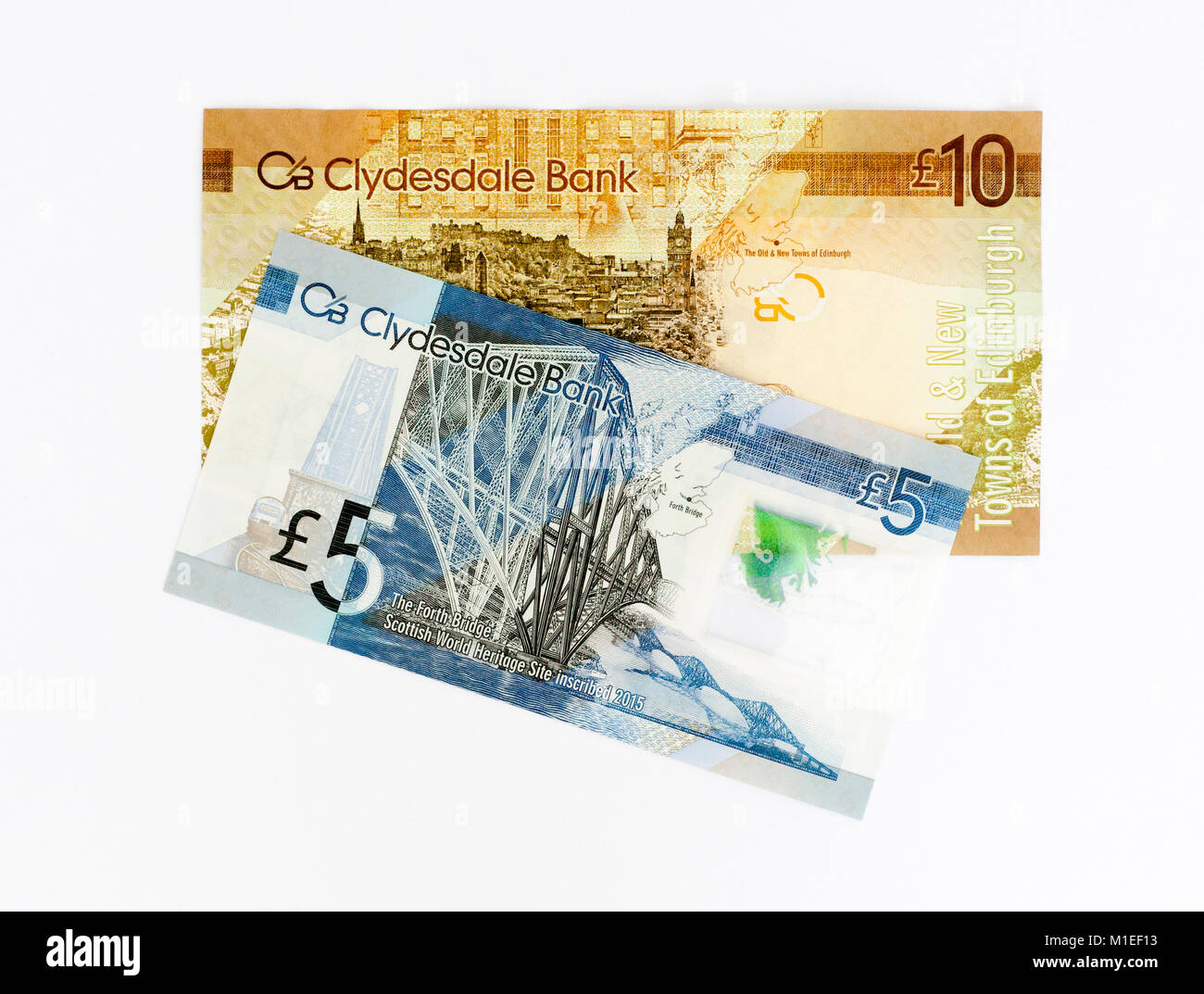 UK Pounds Clydesdale Bank Notes Banque D'Images