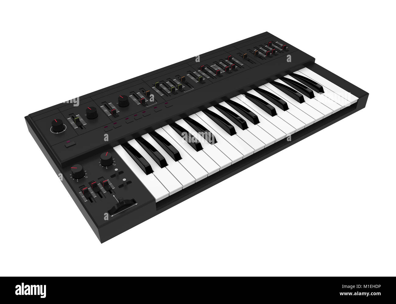 Piano key keyboard music render instrument sound synthesizer Banque de  photographies et d'images à haute résolution - Alamy