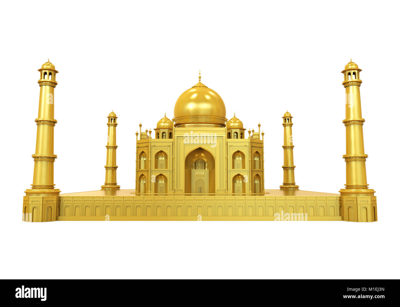 Golden Taj Mahal Isolated Banque D'Images