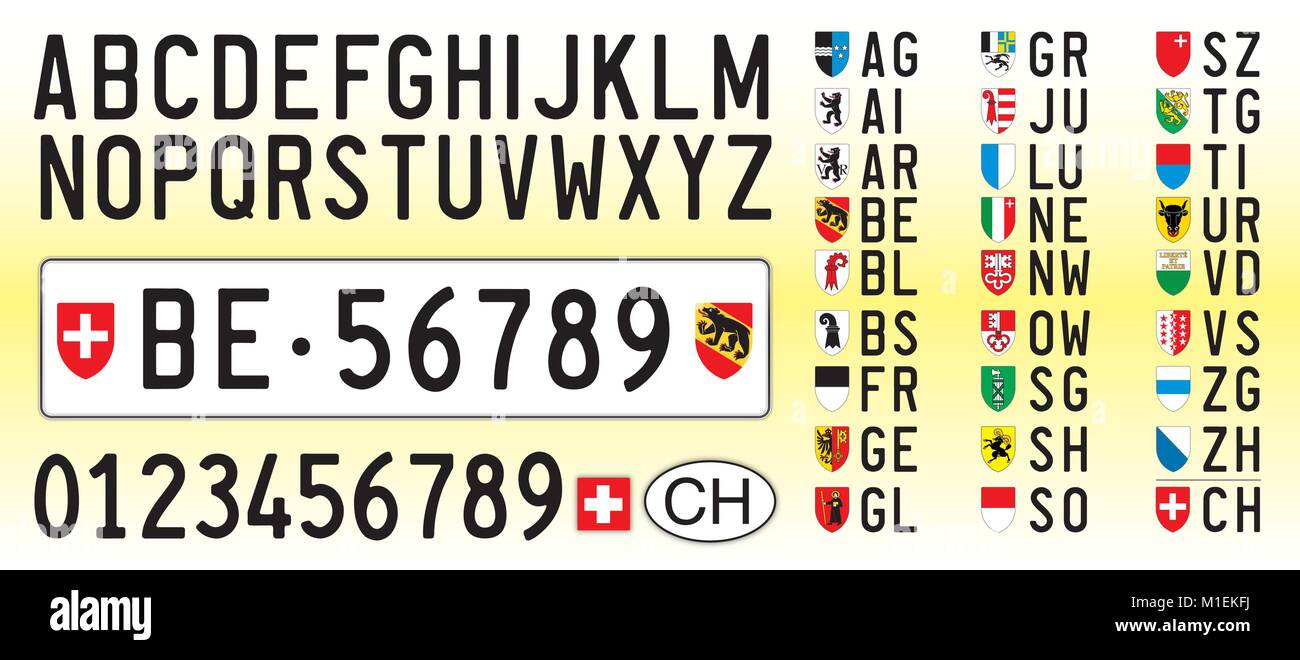 Plaque Suisse En 2 Lettres