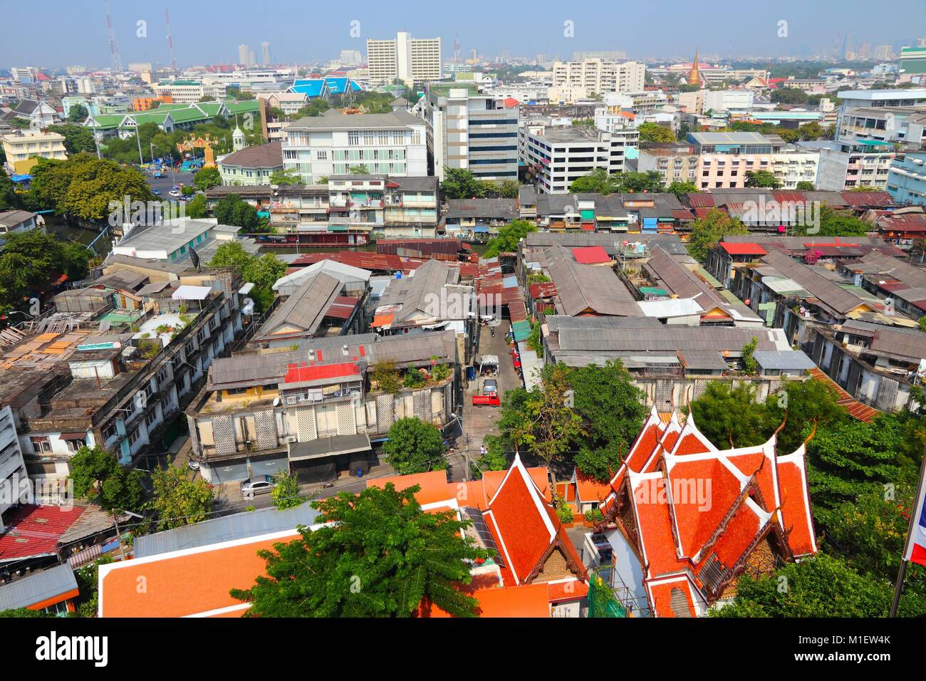 Bangkok, Thaïlande, Asie du Sud-Est - vue aérienne du Mont d'Or Banque D'Images