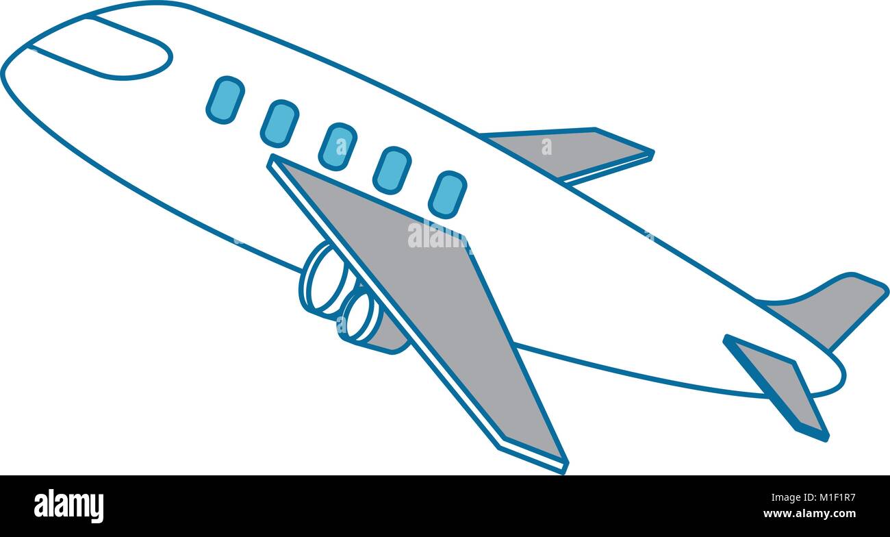 Avion décollant vecteur icône illustration design Illustration de Vecteur
