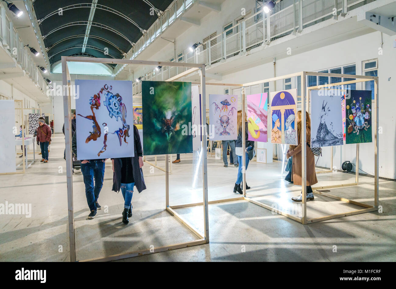 Design Show, le Musée d'Art Hafnarhus, Reykjavik, Islande Banque D'Images