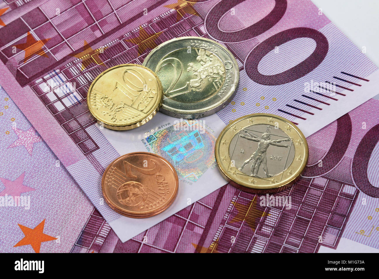 500 Euros, billets de banque centrale européenne Banque D'Images