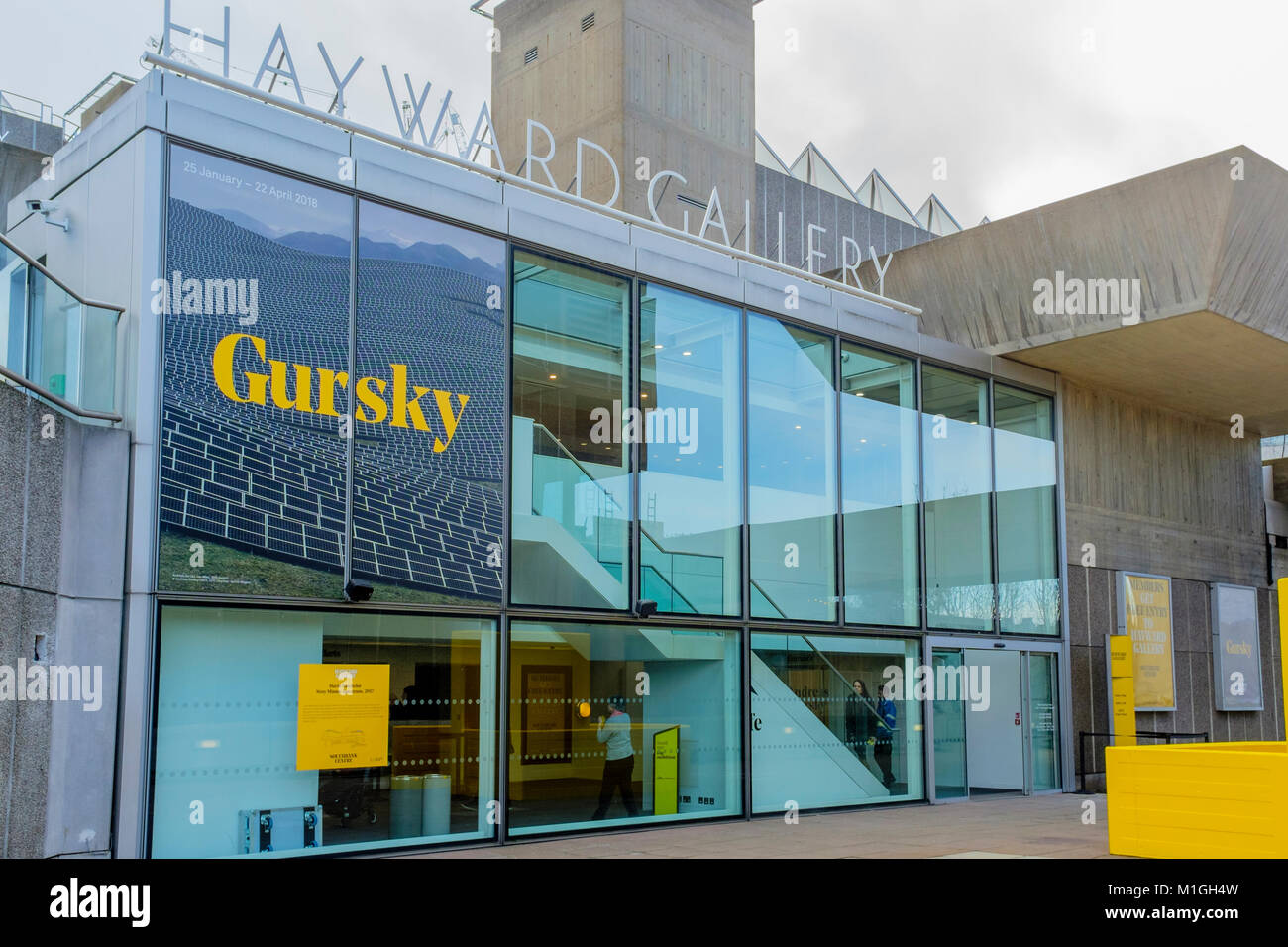 La Hayward Gallery de Londres, l'un des leaders mondiaux de galeries d'art contemporain, a rouvert ses portes en janvier 2018 après deux ans de rénovation. Banque D'Images