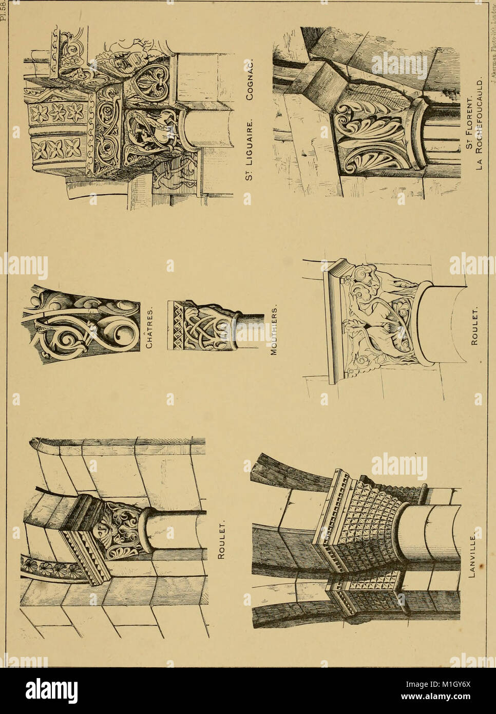 Une visite d'églises aux dômes de la Charente, France, par l'Architectural Association de Londres, en l'an 1875 - publié comme un mémorial à Edmund Sharpe - avec un texte descriptif et historique, (14592623299) Banque D'Images