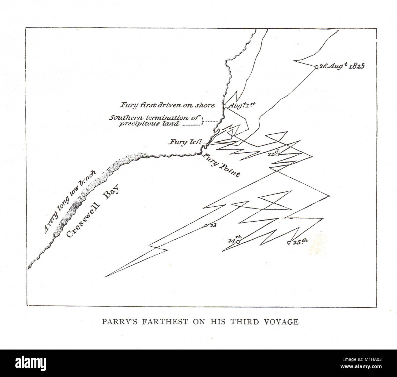 Troisième voyage de William Parry, Arctic expedition, 1824-25 Banque D'Images