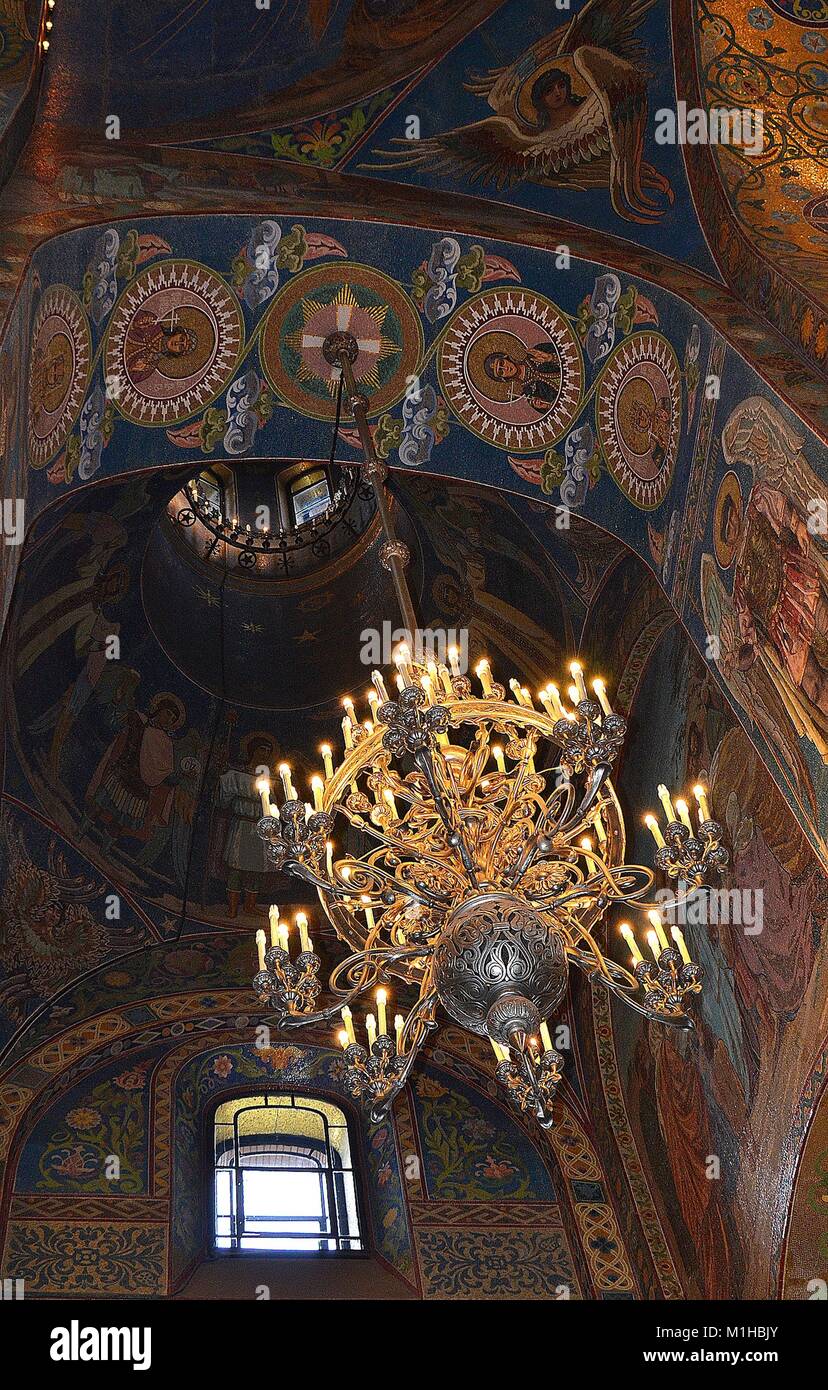 Église DE LA RÉSURRECTION SUR LE SANG, ST.PETERSBURG. Banque D'Images