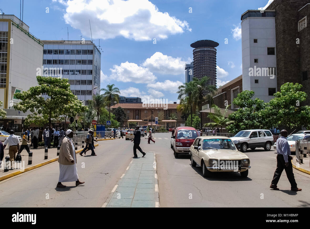 Kenya Nairobi le 3 novembre 2008 .Scène de rue à Nairobi.Les voitures
