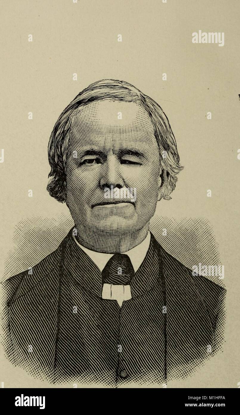 Gravure en noir et blanc, représentant un head-shot de Thomas Whitson, membre de la First National Anti-Slavery Convention, porter un costume, et une expression grave, avec une chute de la paupière, de la 'volume Histoire de l'Underground Railroad à Chester et les comtés voisins de Pennsylvanie, ' écrit par RC (Robert Clemens) Smedley, 1883. Avec la permission de Internet Archive. () Banque D'Images