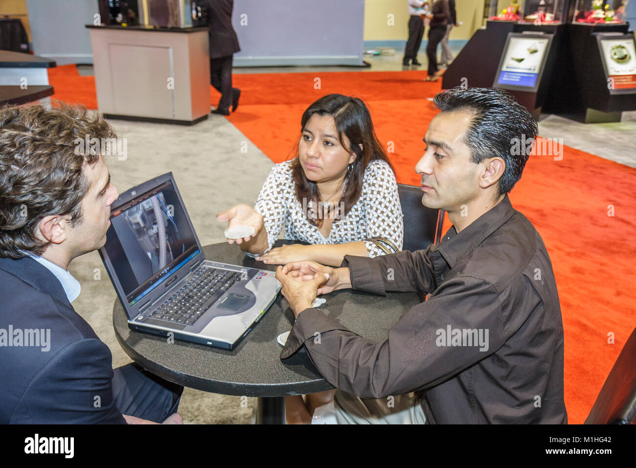 Miami Beach Florida,Convention Center,centre,exposition thé et café,salon,stand,produits,présentoirs,boissons,produit,produits,achat Banque D'Images