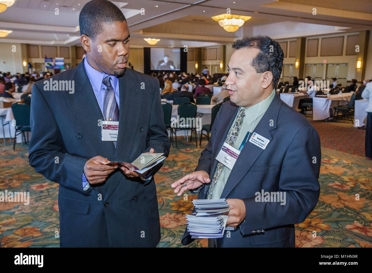 Miami Florida,Jungle Island,Small Business,Training and Matchmaking Summit,Working,Work,Server employés travailleurs travailleurs emplois employés,caree Banque D'Images