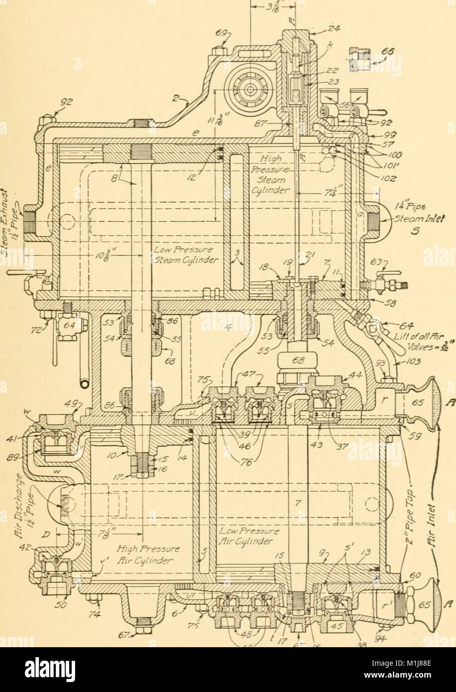 Les freins à air, un traité sur la Westinghouse air brake comme conçu pour le transport de voyageurs et de marchandises et de service pour les voitures électriques (1918) (14783705923) Banque D'Images