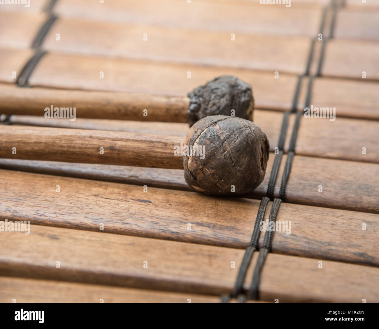 Xylophone en bois Banque D'Images