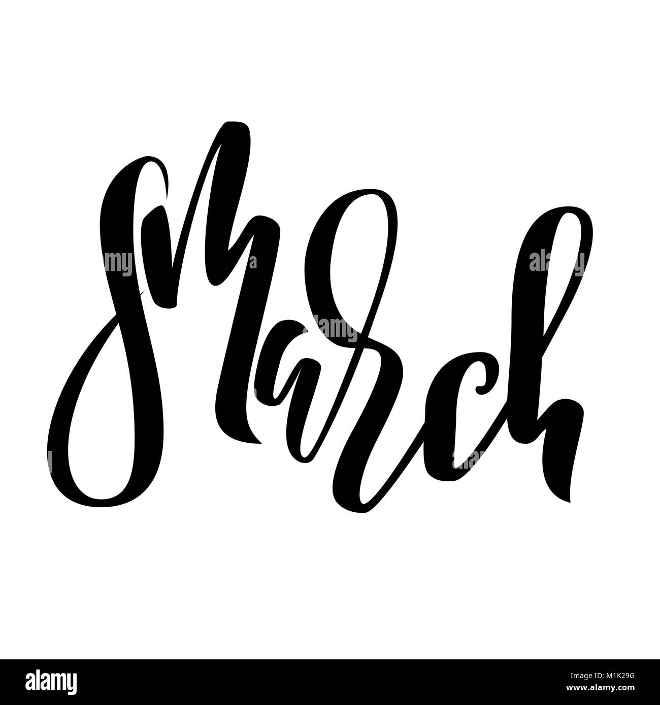 8 mars. Lettrage numérique moderne pour maison de carte. La journée internationale des femmes. Vector illustration. Illustration de Vecteur