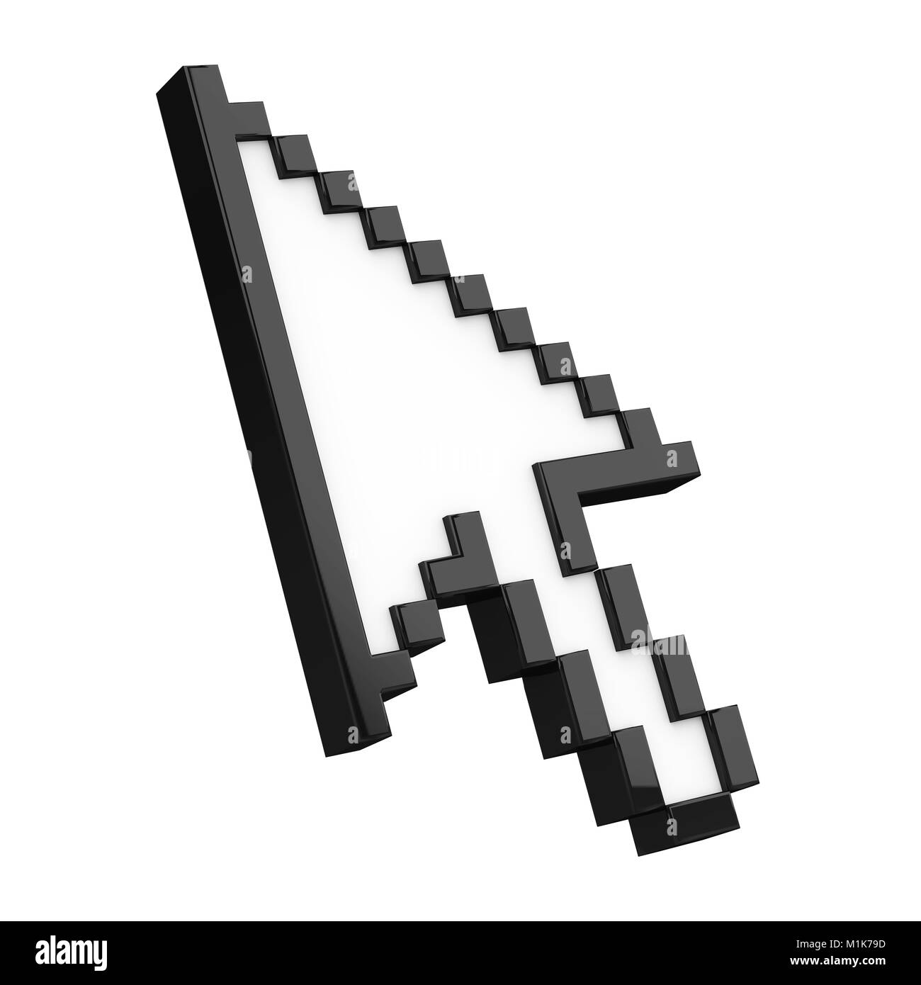 Curseur souris isolés de flèche Banque D'Images