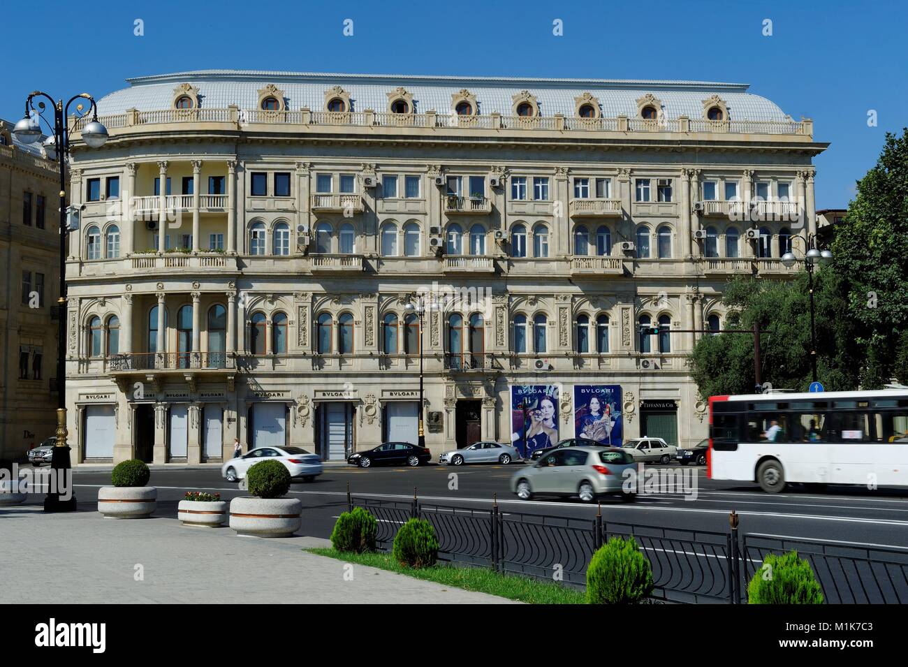 Architecture des bâtiments de Baku, Azerbaïdjan 2010 Banque D'Images