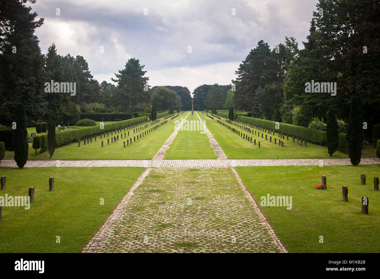 Allemagne, Cologne, tombes de guerre dans le cimetière sud de Cologne dans le quartier Zollstock. Deutschland, Koeln, j'Suedfriedhof Kriegsgraeber auf dem Banque D'Images