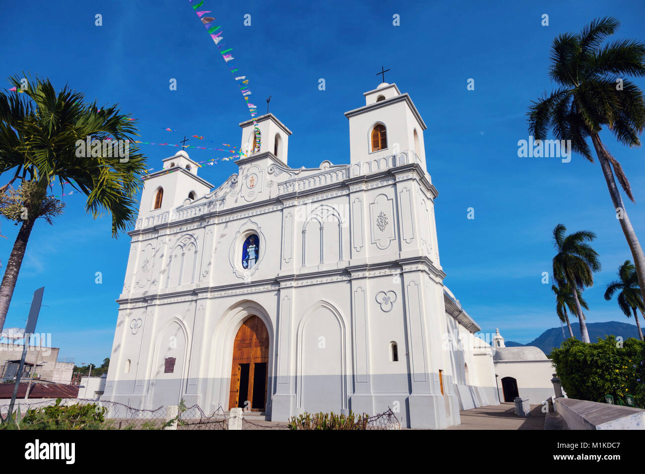 Notre Dame de l'Assomption Église à Ahuachapan. Ahuachapan, Ahuachapan, El Salvador. Banque D'Images